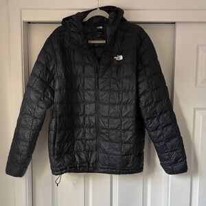 The North Face Black Hooded Quilted Jacket